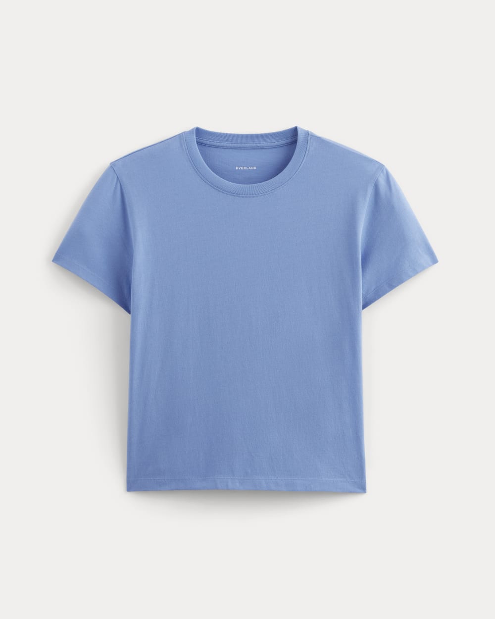 The Box-Cut Tee in Essential Cotton | Blue Opal | No Pocket