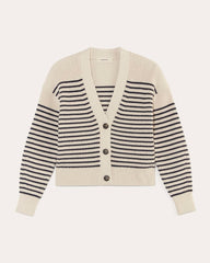 The Boxy Cardigan in Everyday Cotton | Canvas / Navy
