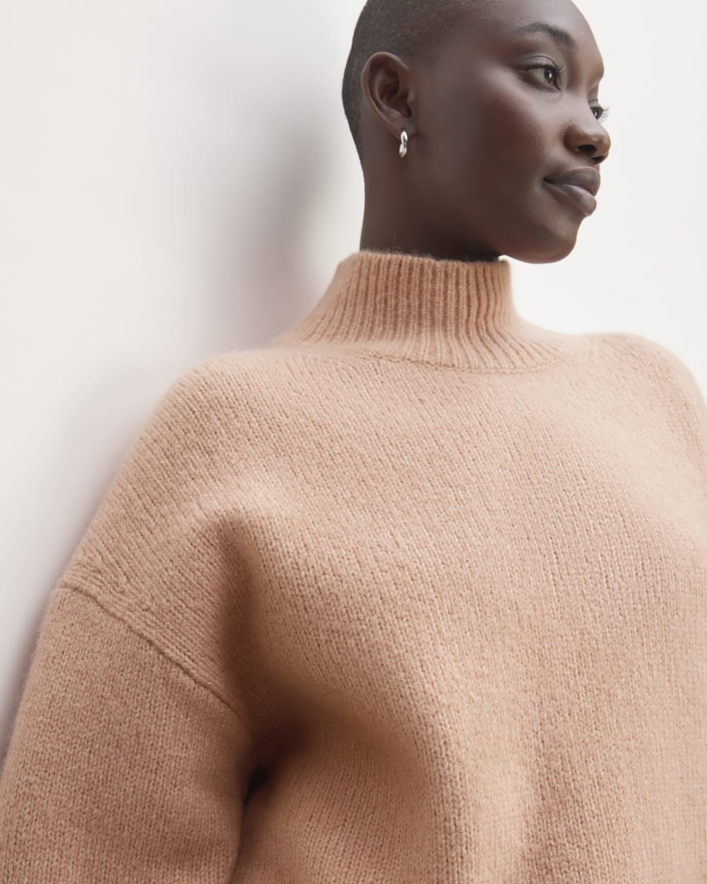 The Cloud Oversized Turtleneck | Blush Pink