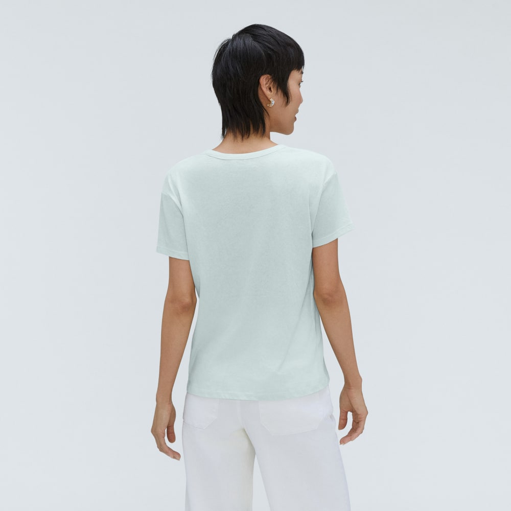The Air Scoop-Neck Tee | Ice Blue