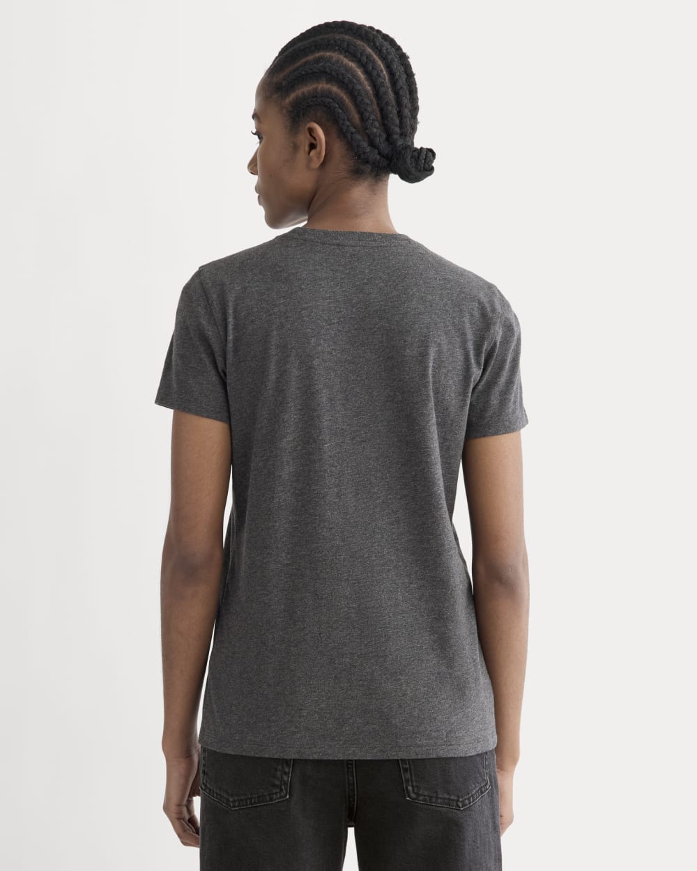 The Slim Crew in Essential Cotton | Heathered Soot