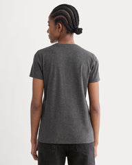 The Slim Crew in Essential Cotton | Heathered Soot