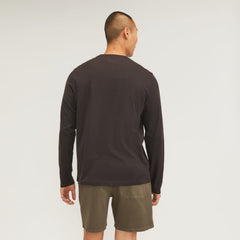 The Essential Organic Long-Sleeve Tee | Vintage Black