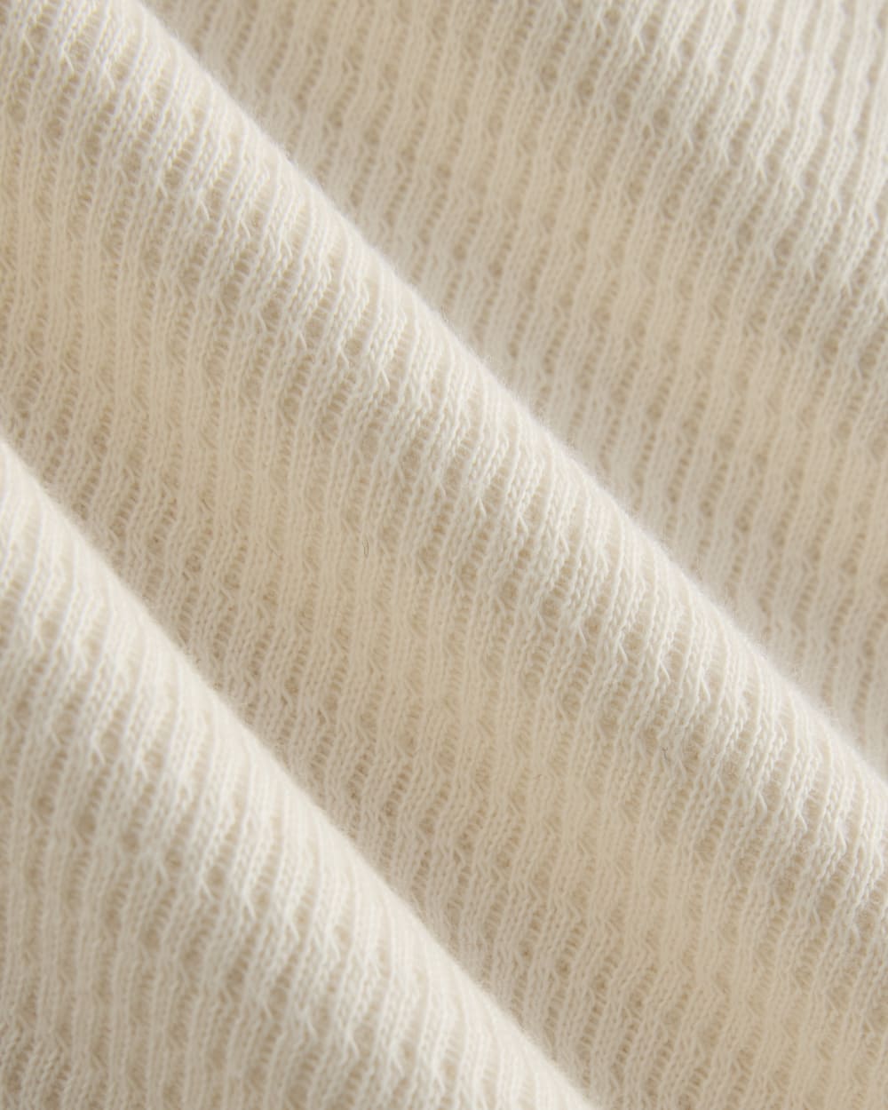 Boxy Henley in Cozy Waffle | Bone