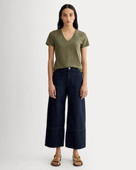 The Slim V-Neck Tee in Essential Cotton | Kalamata