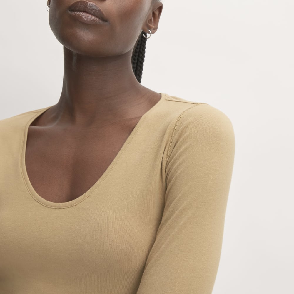 The Supima® Form Ballet Neck Tee | Tiger's Eye