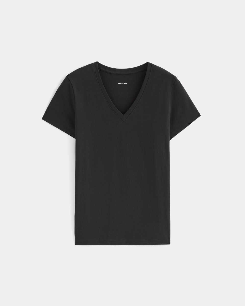 The Slim V-Neck Tee in Essential Cotton | Black