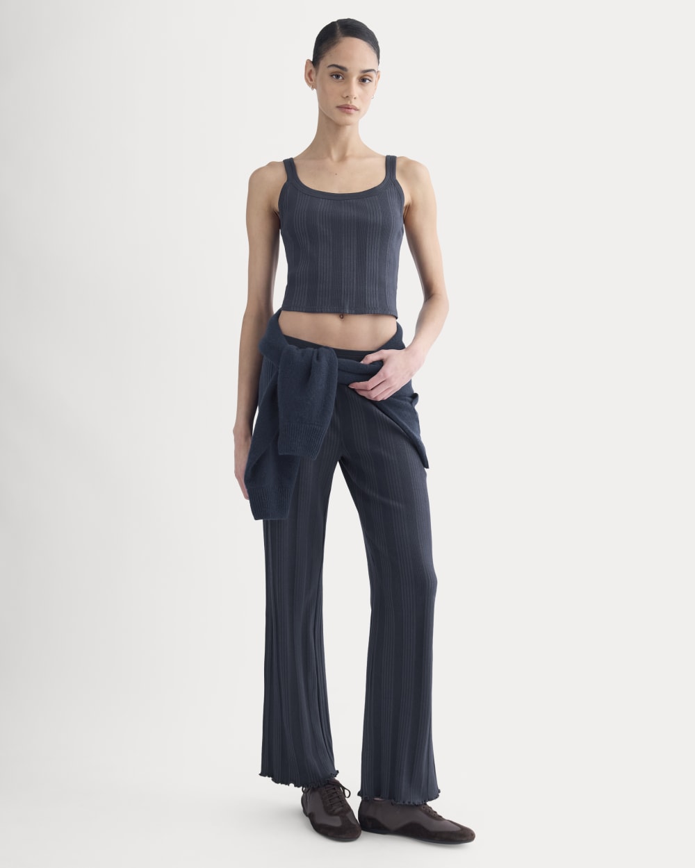 Lounge Rib Tank | Navy