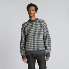 The Alpaca Crew | Light Heather Grey / Dark Charcoal Buffalo Check