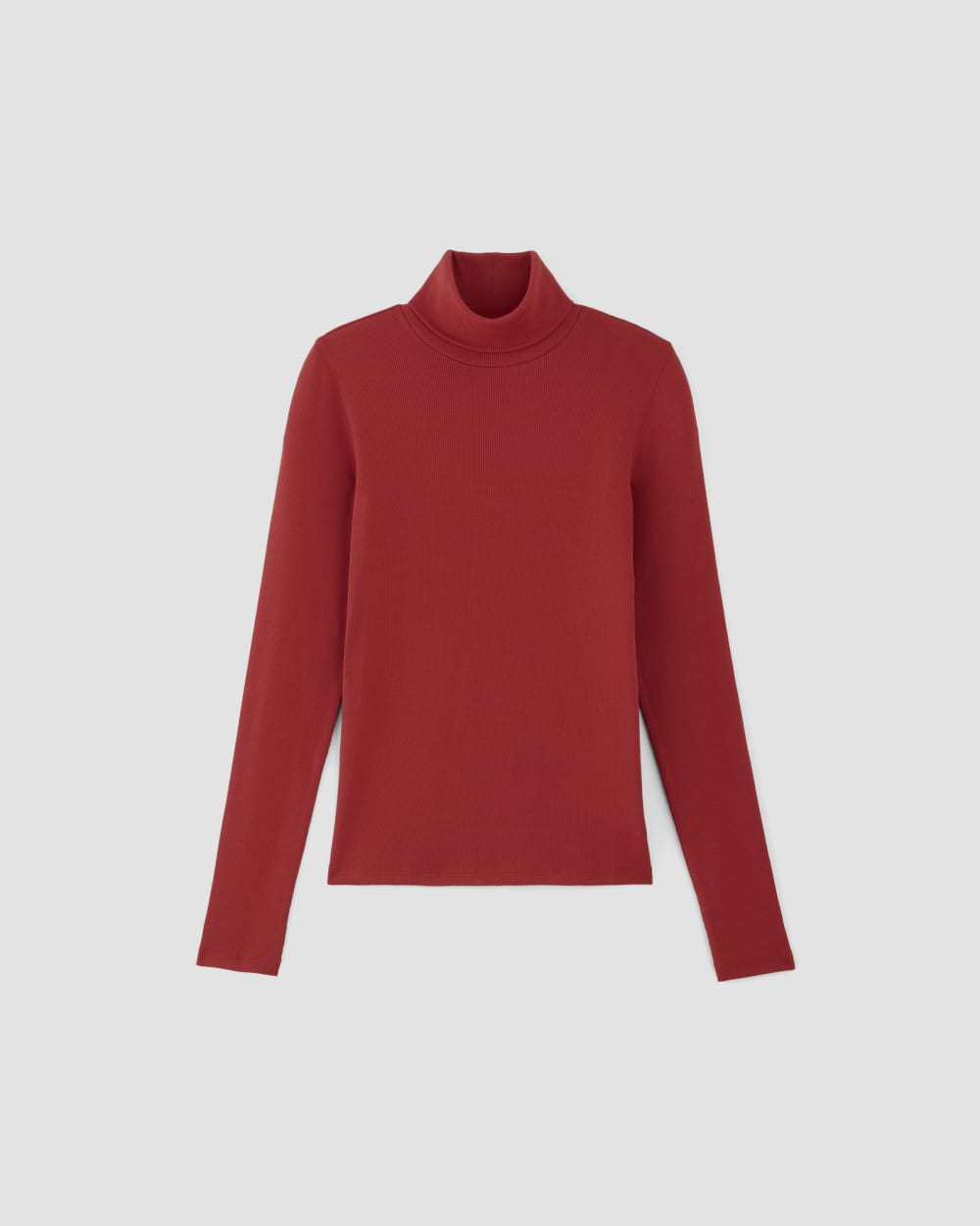 The Luxe Rib Turtleneck | Haute Red