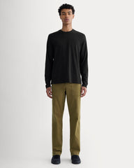 The Essential Organic Long-Sleeve Tee | Black