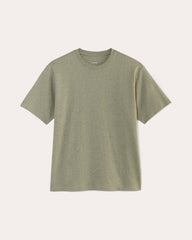 The Premium-Weight Relaxed Crew | Uniform | Heather Sage Green