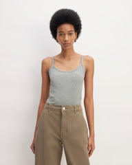 The Supima® Form Spaghetti Strap Cami | Mid Heather Grey