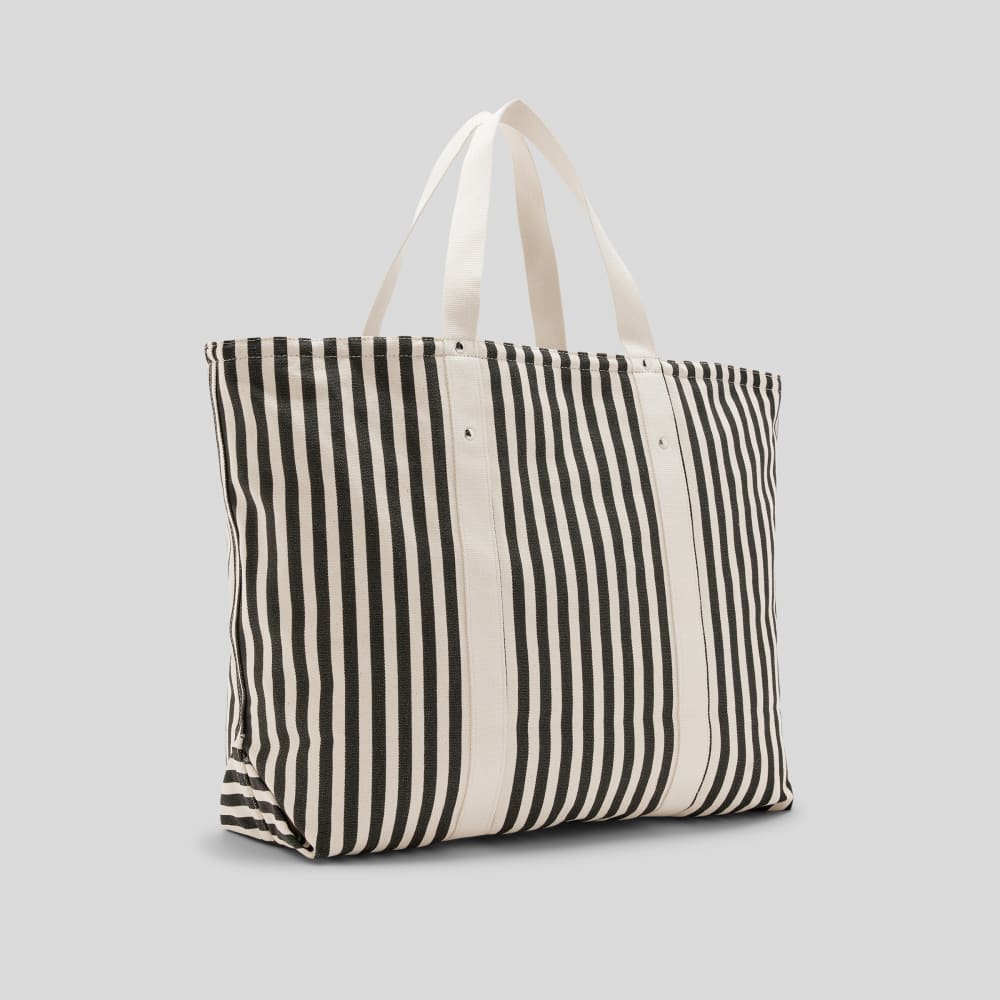 The Organic Canvas Weekender | Black / Bone