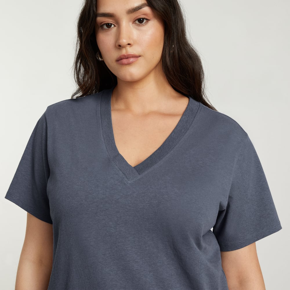 The Vintage V-Neck Hemp Tee | Atlantic