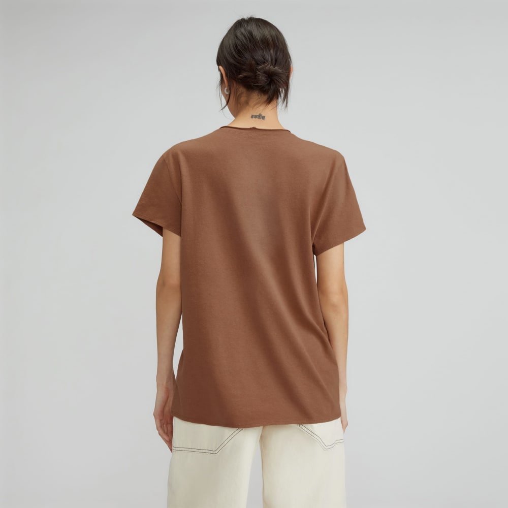 The Relaxed Hemp Tee | Carob Brown