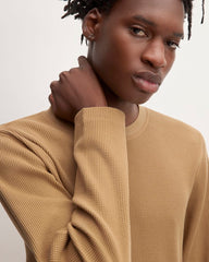 The Waffle Long-Sleeve Crew | Toasted Coconut