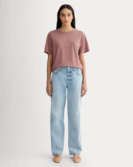 The Boyfriend Tee in Essential Cotton | Brown Garment Dye