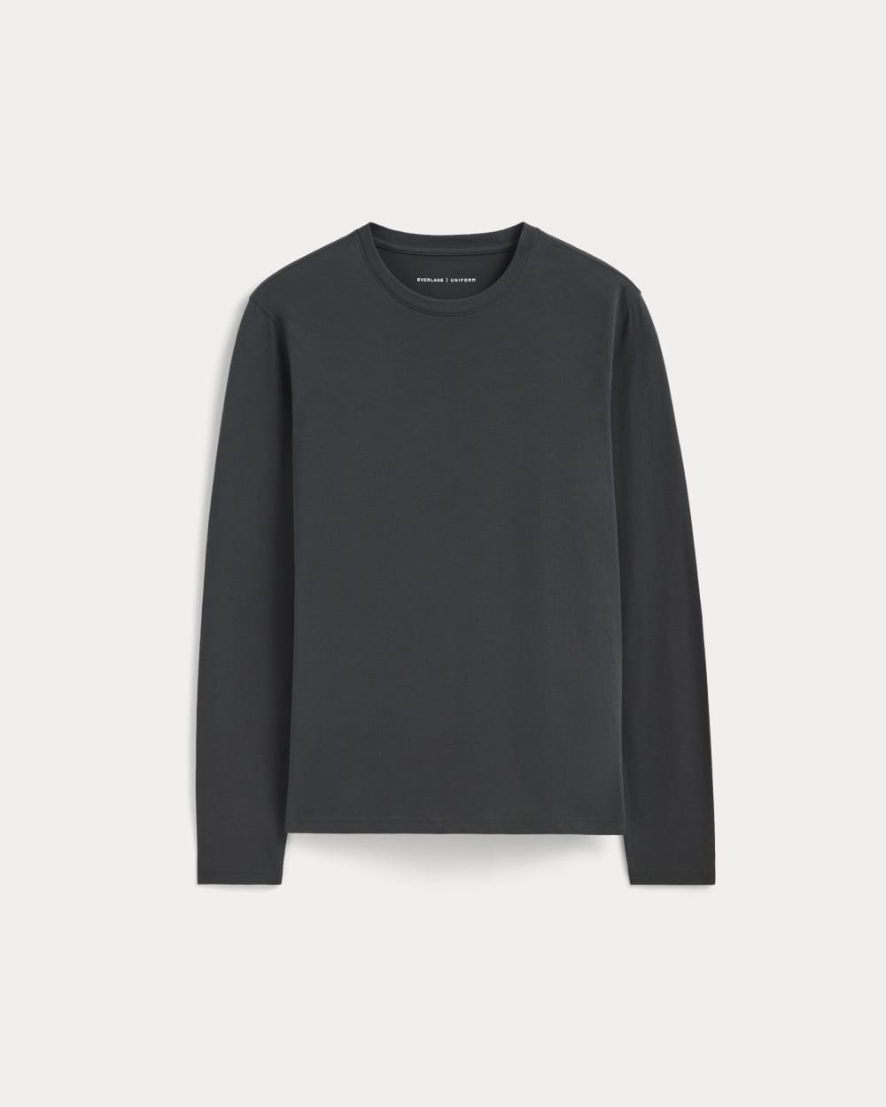The Essential Organic Long-Sleeve Tee | Washed Black