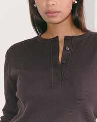The Waffle Henley | Black