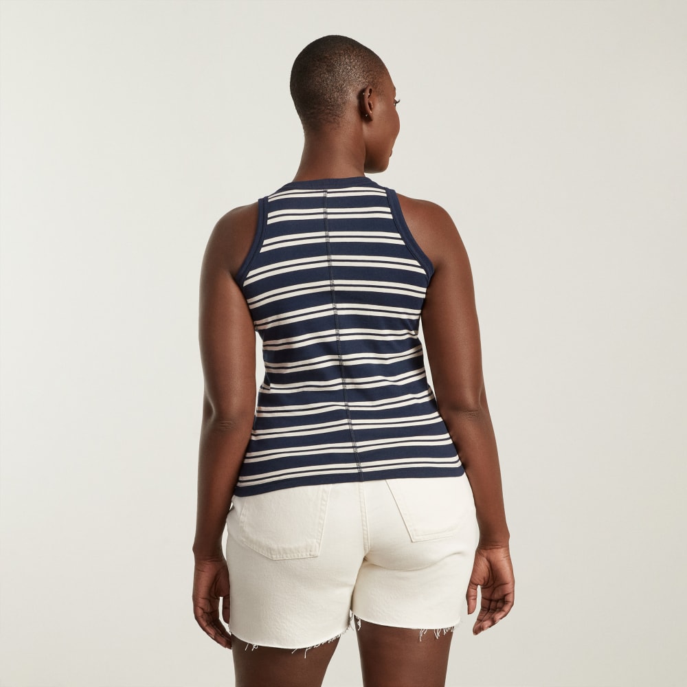 The Tank in Essential Cotton | Navy / Tan