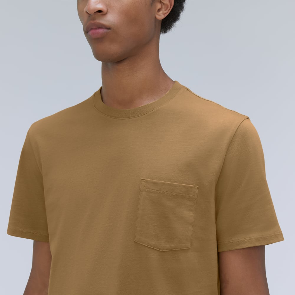 The Organic Cotton Pocket Tee | Dark Brown