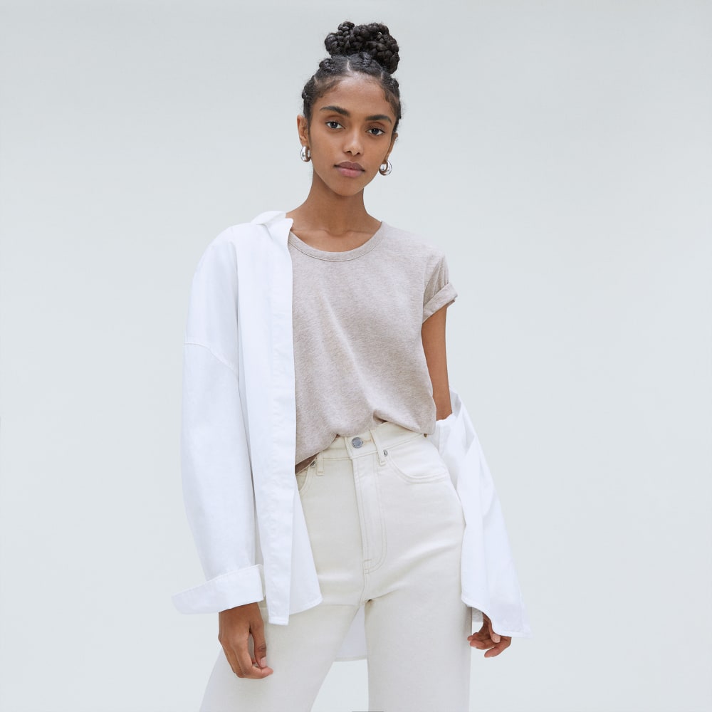 The Air Scoop-Neck Tee | Heathered Oatmeal