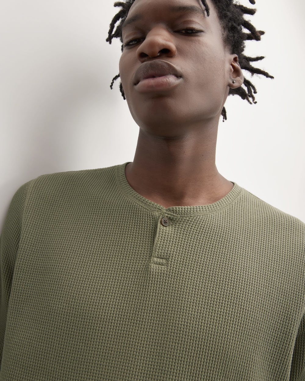 The Waffle Long-Sleeve Henley | Kalamata