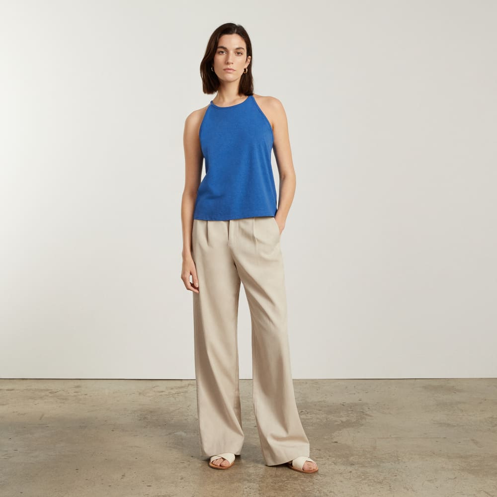 The Hemp Cutaway Tank | Deep Blue