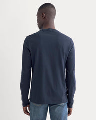 The Essential Organic Long-Sleeve Tee | Deep Navy