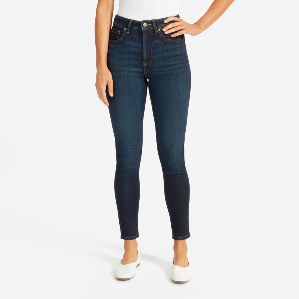The Curvy Authentic Stretch High-Rise Skinny Jean | Dark Blue Wash | 26.5" Inseam