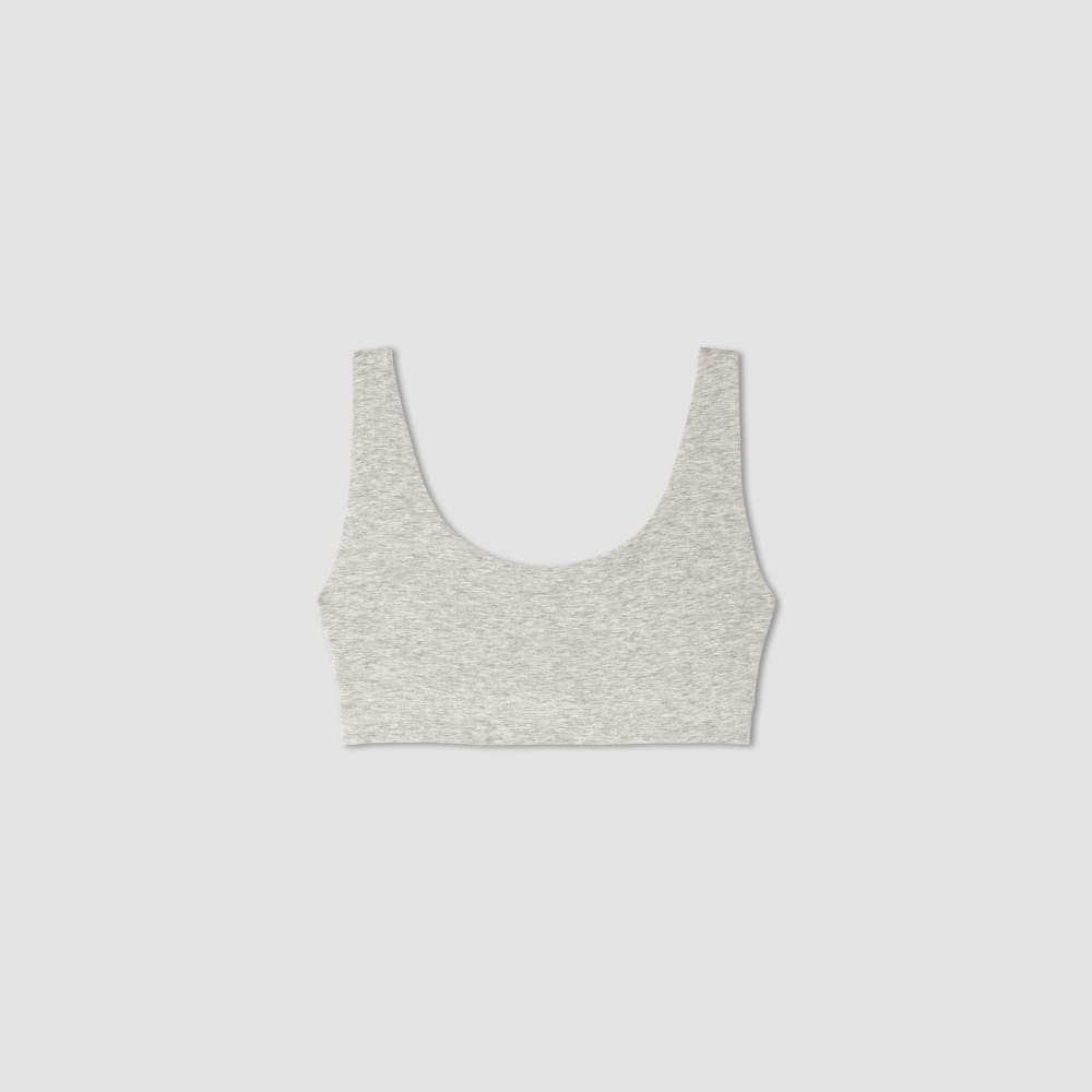 The Cotton Tank Bra |  Heathered Grey
