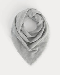 The Cashmere Feather Scarf | Heathered Grey