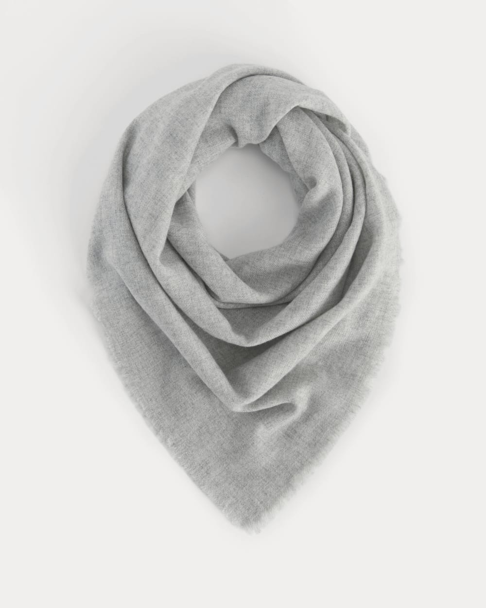 The Cashmere Feather Scarf | Heathered Grey
