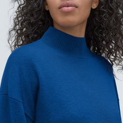 The Luxe Merino Turtleneck | Lapis Blue