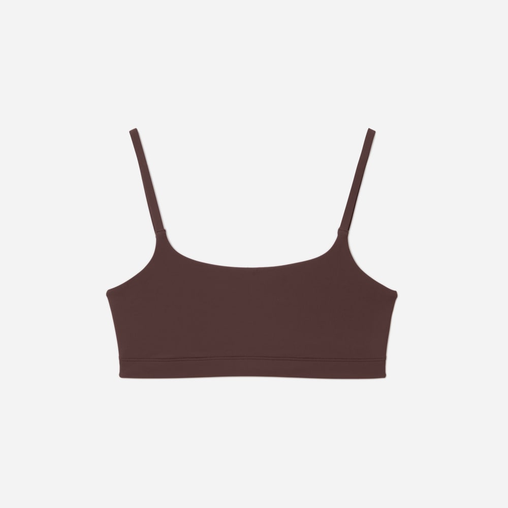 The Invisible Square-Neck Bralette | Dark Tan