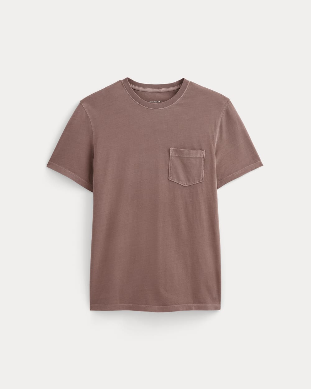 The Essential Organic Garment-Dyed Crew | Brown Garment Dye