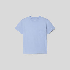 The Box-Cut Tee in Essential Cotton | Periwinkle | Pocket