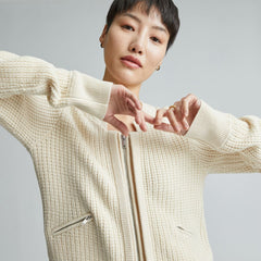 The Cropped Cotton-Merino Bomber | Canvas