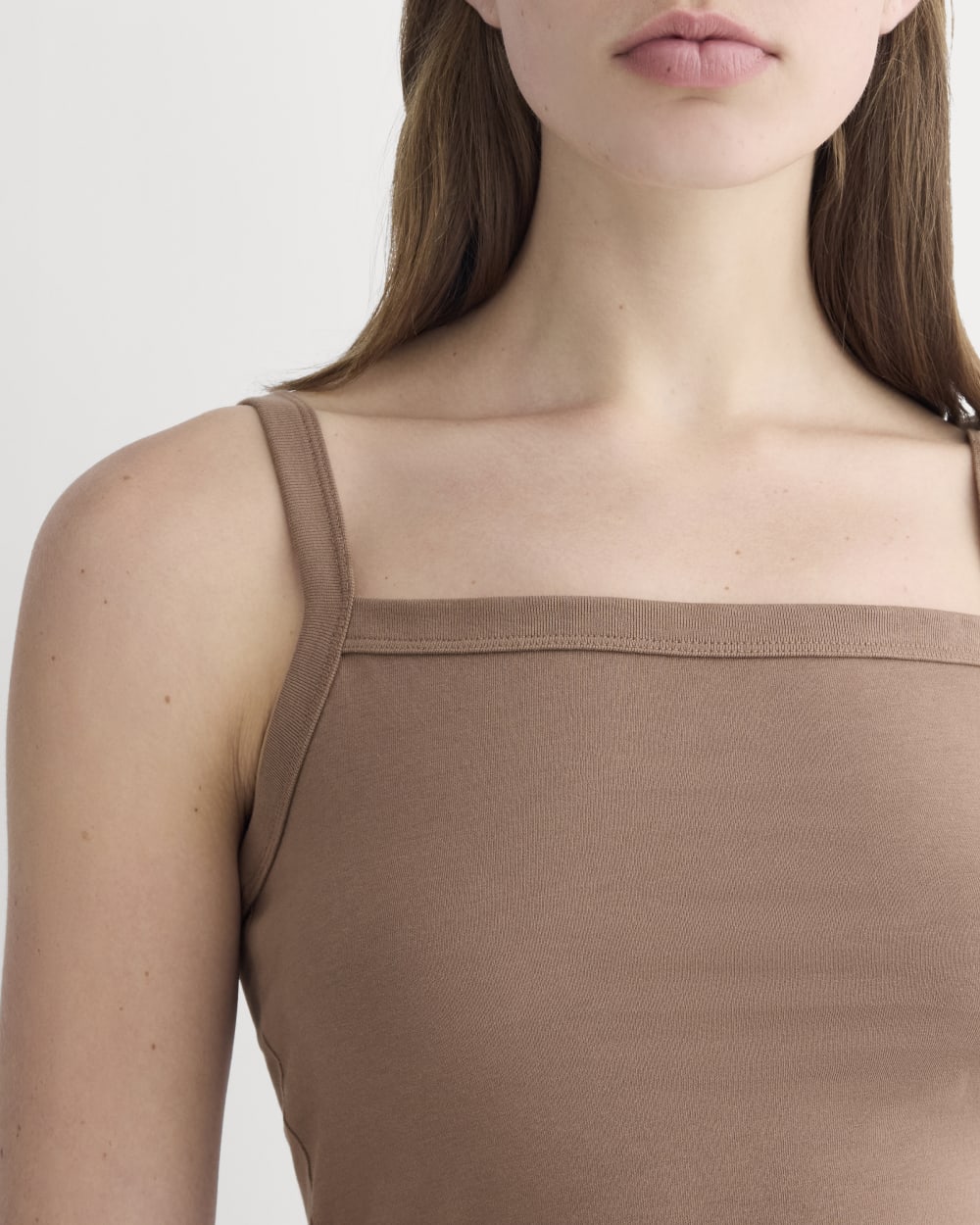 The Essential Square-Neck Tank | Mocha