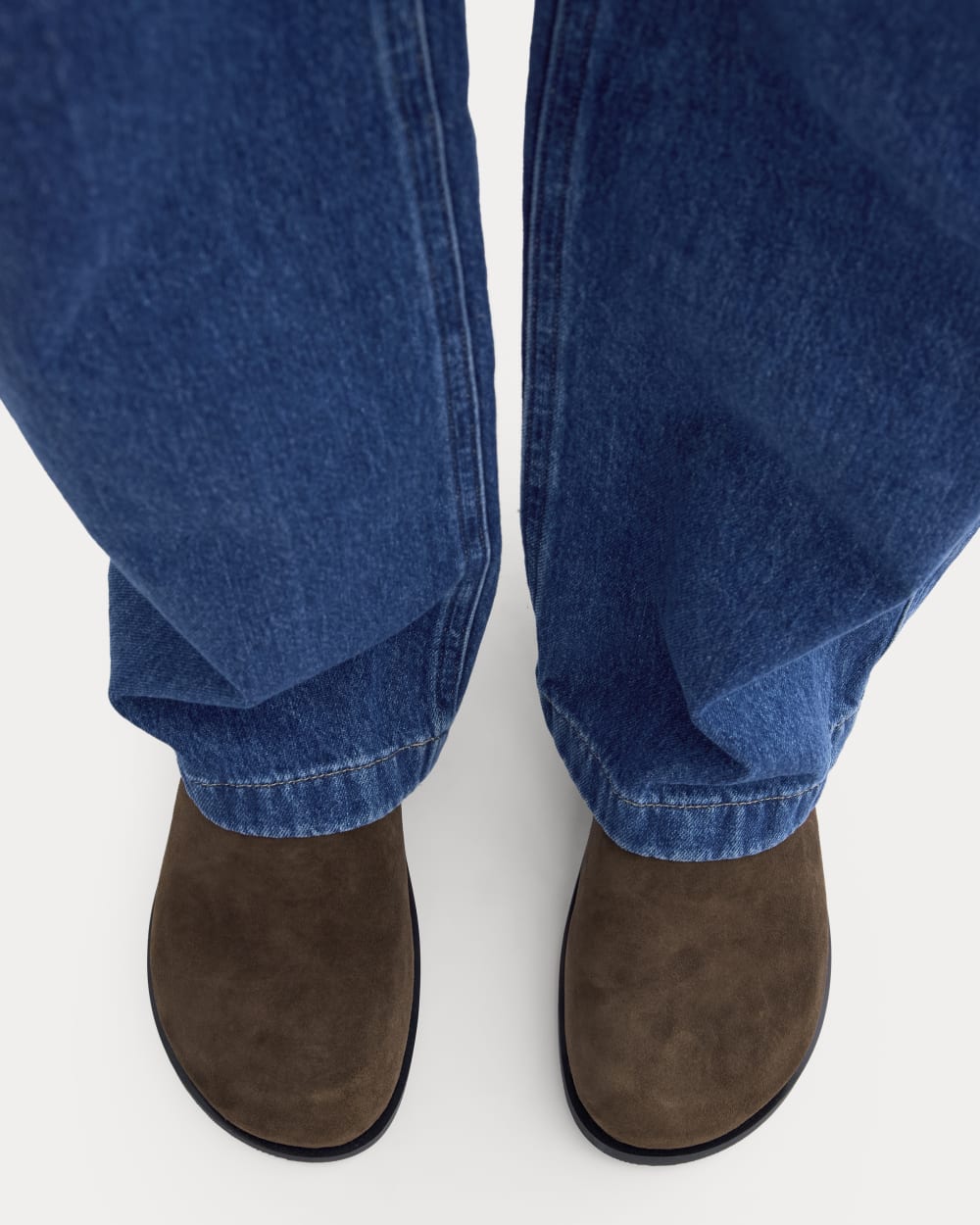 Suede Clog | Deep Brown