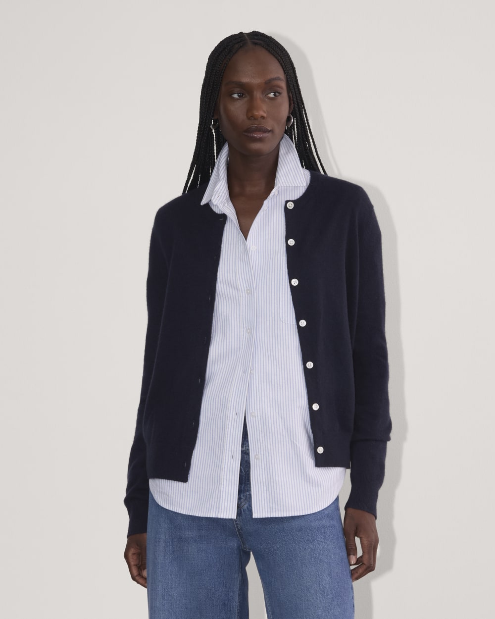 The Classic Cardigan in Cashmere | Navy