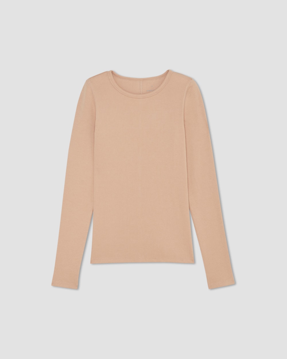 The Luxe Rib Long-Sleeve Crew | Blush Pink