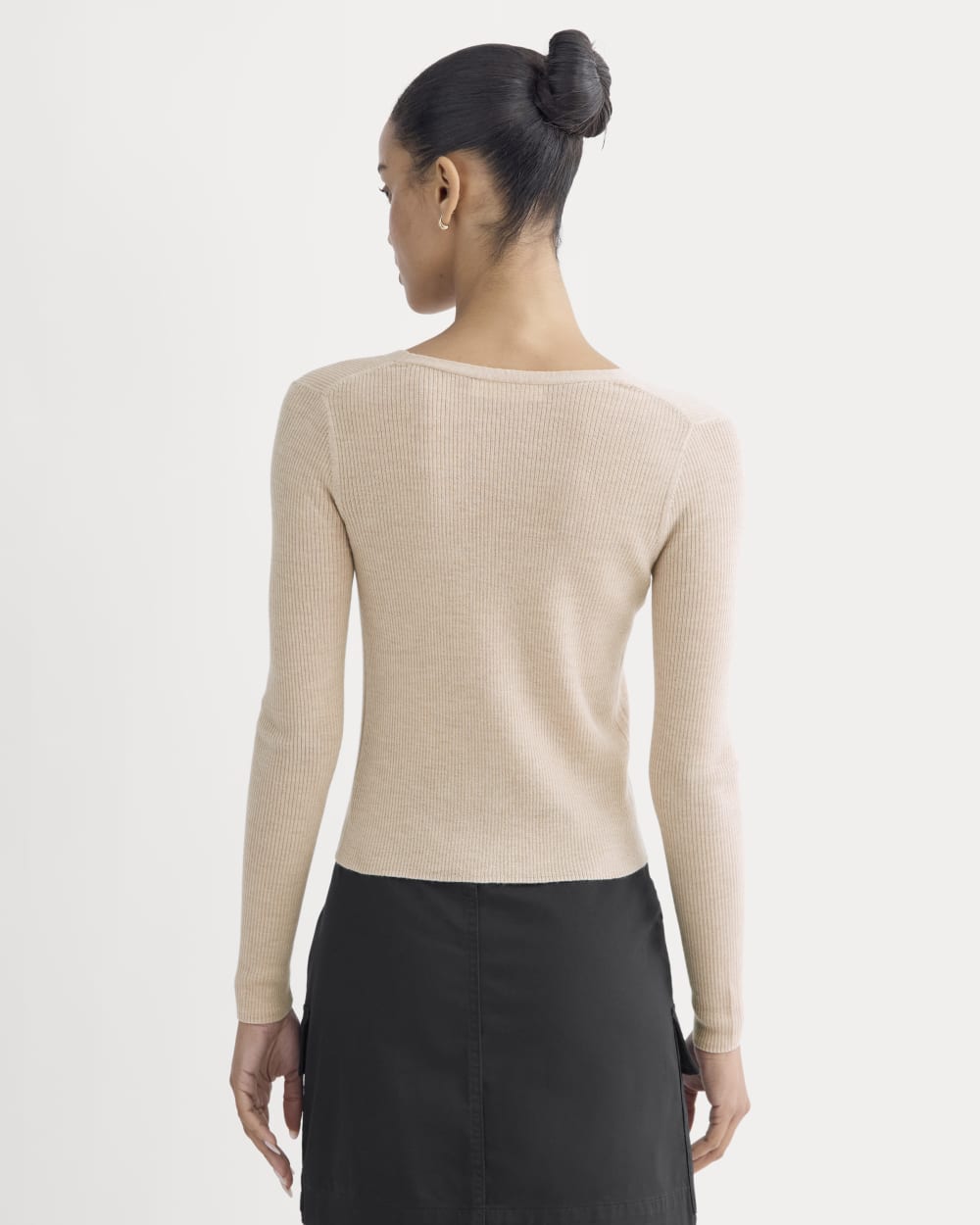 The Cardigan in Ultrasoft Merino | Pale Blush