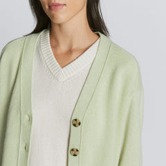 The Cashmere Cardigan | Seafoam Green