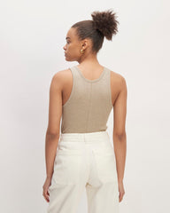 The Luxe Rib Tank | Heathered Tan