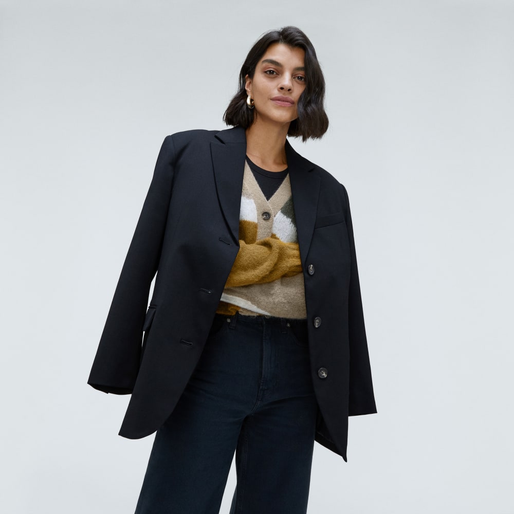 The Alpaca V-Neck Cropped Cardigan | Neutral Camo