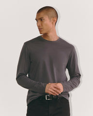 The Essential Organic Long-Sleeve Tee | Graphite