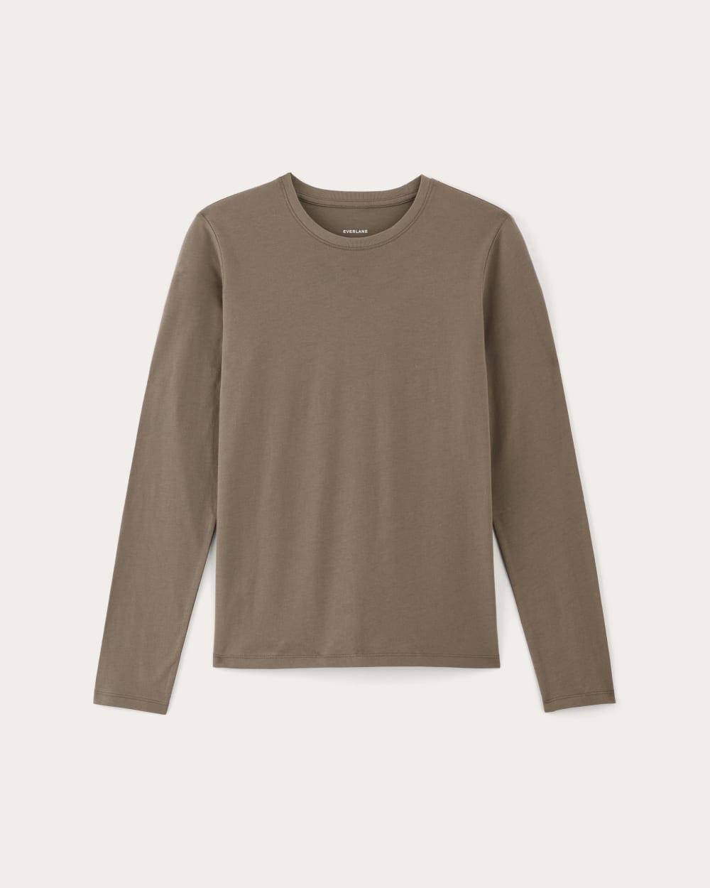 The Slim Long-Sleeve Crew in Essential Cotton | Clay