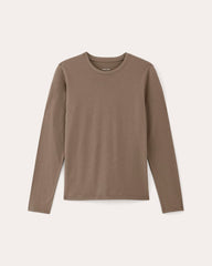 The Slim Long-Sleeve Crew in Essential Cotton | Clay